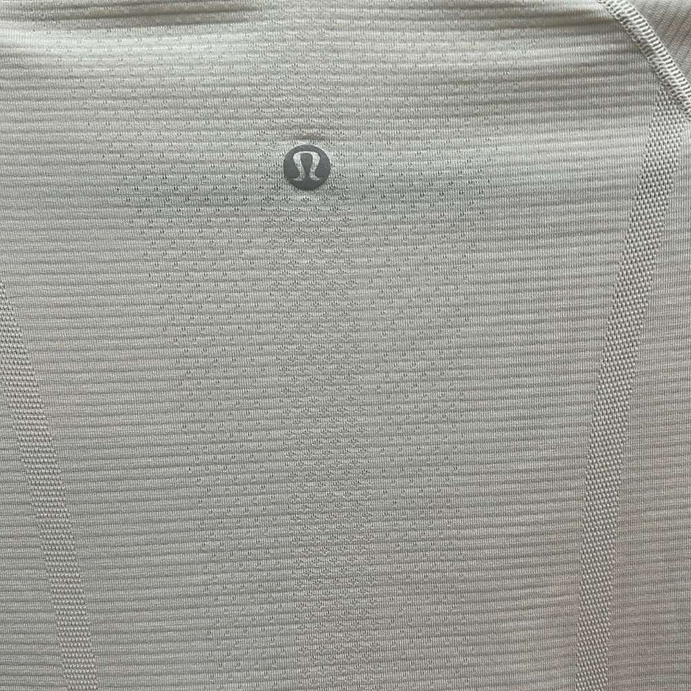(6026)  🍋 LULULEMON RUN: Swiftly Tech Long Sleeve Crew Sz 6 WHITE VGUC - Picture 10 of 11